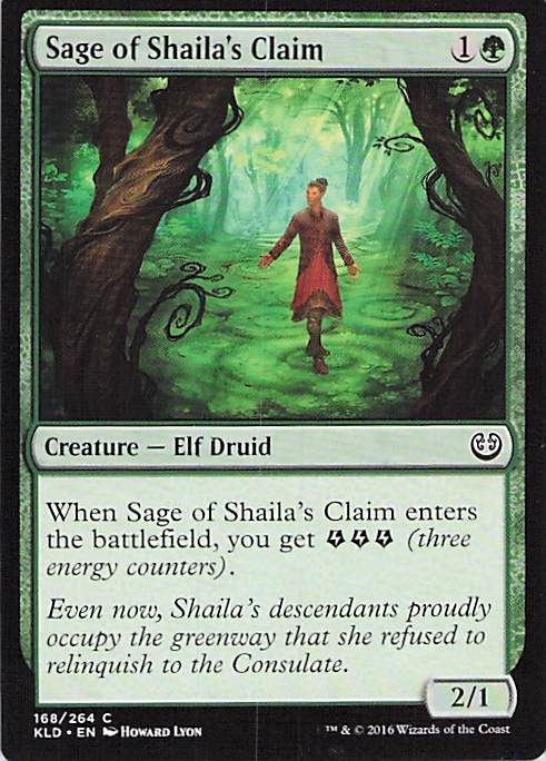 Sage of Shaila's Claim Kaladesh #168 Common Near Mint or Better