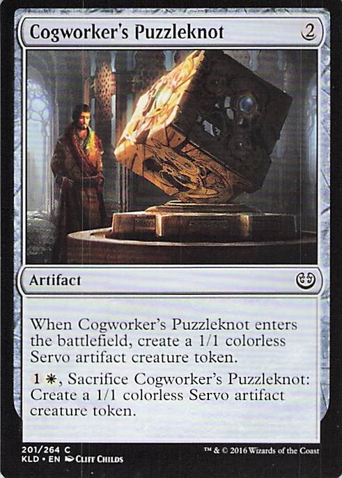 Cogworker's Puzzleknot Kaladesh #201 Common Near Mint or Better