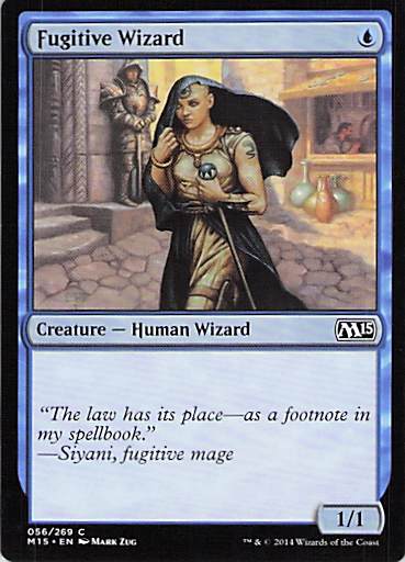 Fugitive Wizard Magic 2015 (M15) #56 Common Near Mint or Better