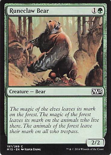 Runeclaw Bear Magic 2015 (M15) #197 Common Near Mint or Better