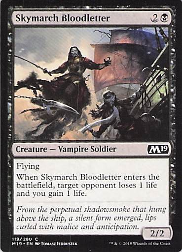 Skymarch Bloodletter Core Set 2019 #119 Common Near Mint or Better