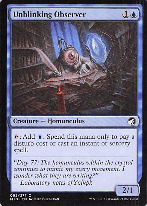 Unblinking Observer Innistrad: Midnight Hunt #82 Common Near Mint or Better