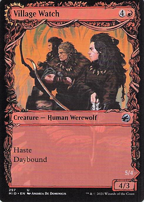 Village Watch Innistrad: Midnight Hunt #297 Uncommon Near Mint or Better