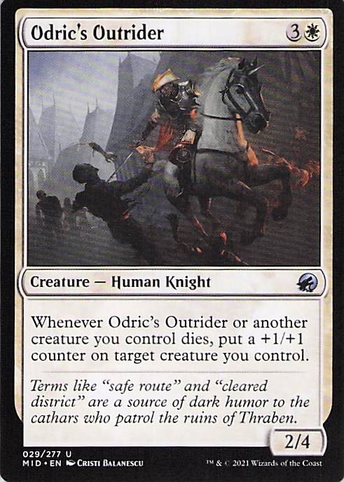 Odric's Outrider Innistrad: Midnight Hunt #29 Uncommon Near Mint or Better