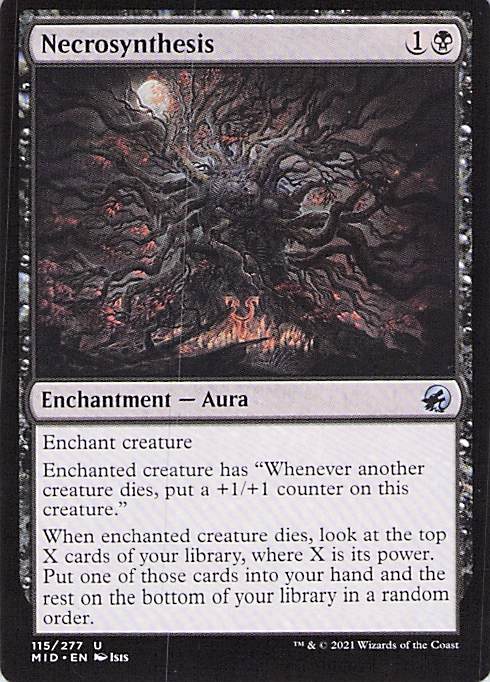 Necrosynthesis Innistrad: Midnight Hunt #115 Uncommon Near Mint or Better