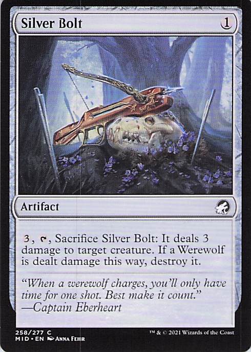 Silver Bolt Innistrad: Midnight Hunt #258 Common Near Mint or Better