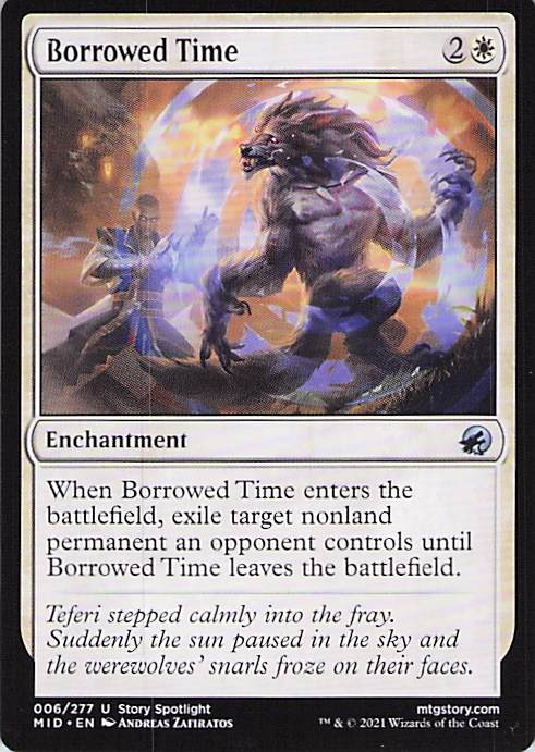 Borrowed Time Innistrad: Midnight Hunt #6 Uncommon Near Mint or Better