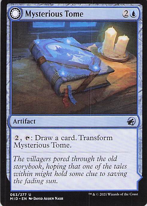 Mysterious Tome Innistrad: Midnight Hunt #63 Uncommon Near Mint or Better