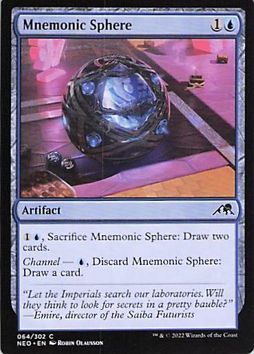 Mnemonic Sphere Kamigawa: Neon Dynasty #64 Common Near Mint or Better