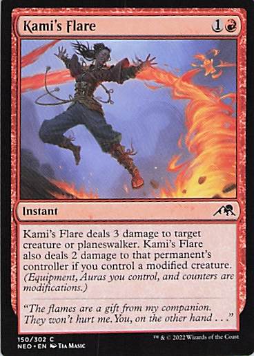 Kami's Flare Kamigawa: Neon Dynasty #150 Common Near Mint or Better