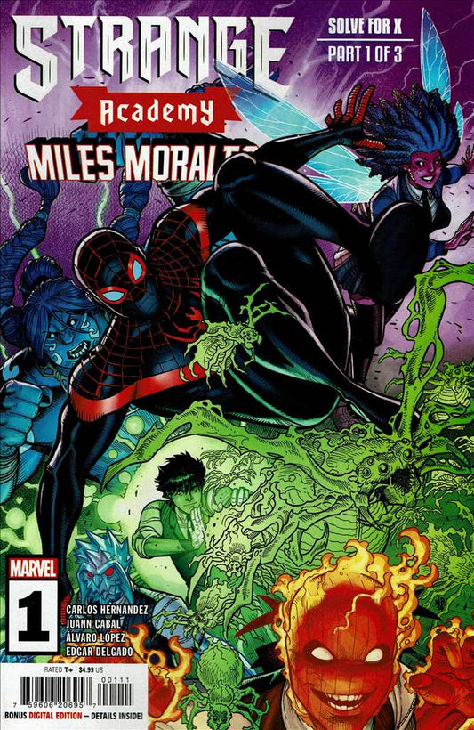 Strange Academy: Miles Morales #1, Comic Book, Back Issue, buy comic books online, order comics online, marvel comics, sell comic books, online, comic websites, comic store,  vintige comic books, comic book store guelph, comic book store, comic book store near me, Long Box Silver's Comic Book Store