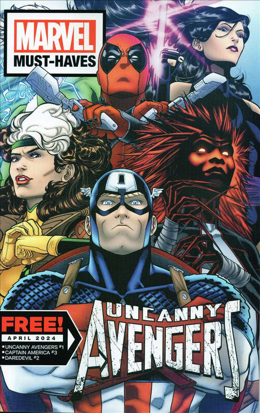 Free Marvel Must-Haves: April 2024 #1, Comic Book, Back Issue, buy comic books online, order comics online, marvel comics, sell comic books, online, comic websites, comic store,  vintige comic books, comic book store guelph, comic book store, comic book store near me, Long Box Silver's Comic Book Store