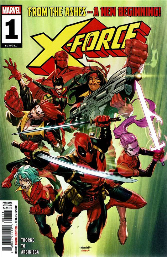 X-Force (7th Series) #1, Comic Book, Back Issue, buy comic books online, order comics online, marvel comics, sell comic books, online, comic websites, comic store,  vintige comic books, comic book store guelph, comic book store, comic book store near me, Long Box Silver's Comic Book Store