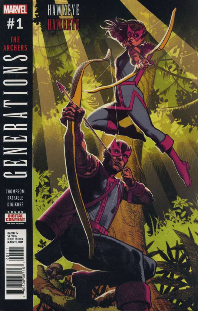 Generations: Hawkeye & Hawkeye #1 (VF-NM), Comic Book, buy comic books online, online comic book store canada, sell comic books, online, comic websites, comic store,  vintige comic books, comic book store guelph, comic book store,  Long Box Silver's Comics 