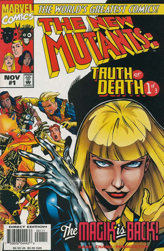 The New Mutants: Truth or Death #1, Comic Book, Back Issue, buy comics online, comic book store guelph, online comic book store, local comic shop, Long Box Silver's Comics