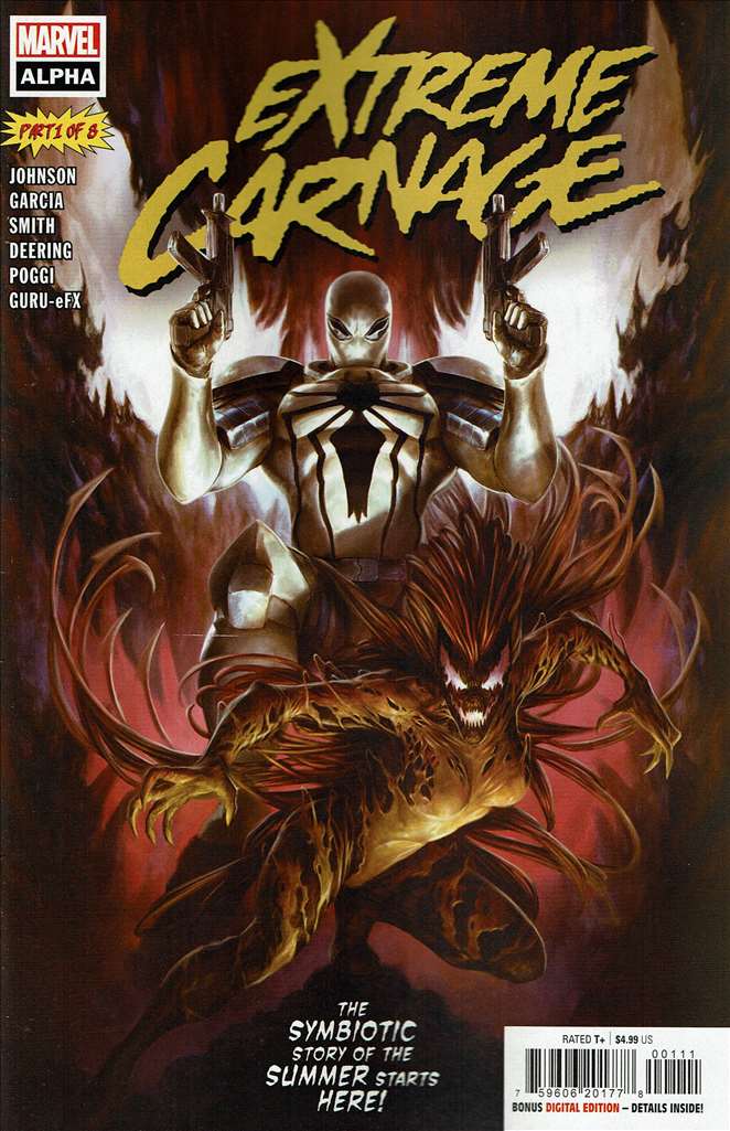 Extreme Carnage Alpha #1, Comic Book, Back Issue, buy comics online, comic book store guelph, online comic book store, local comic shop, Long Box Silver's Comics