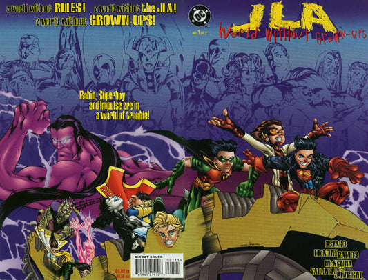 JLA: World without Grown-Ups (Full series set #1-2) #1-2 (VF-NM), Comic Book, buy comic books online, online comic book store canada, sell comic books, online, comic websites, comic store,  vintige comic books, comic book store guelph, comic book store,  Long Box Silver's Comics 
