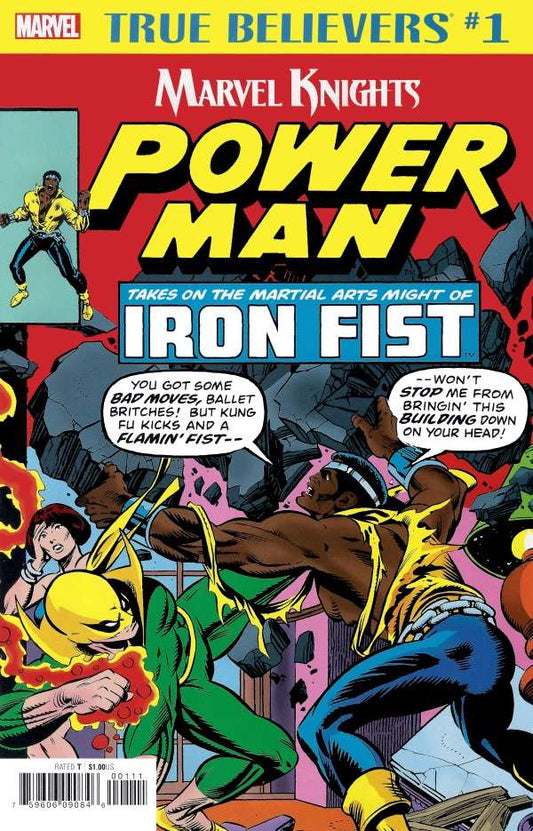 True Believers: Marvel Knights 20th Anniversary—Power Man and Iron Fist #1, Comic Book, Back Issue, buy comic books online, order comics online, marvel comics, sell comic books, online, comic websites, comic store,  vintige comic books, comic book store guelph, comic book store, comic book store near me, Long Box Silver's Comic Book Store