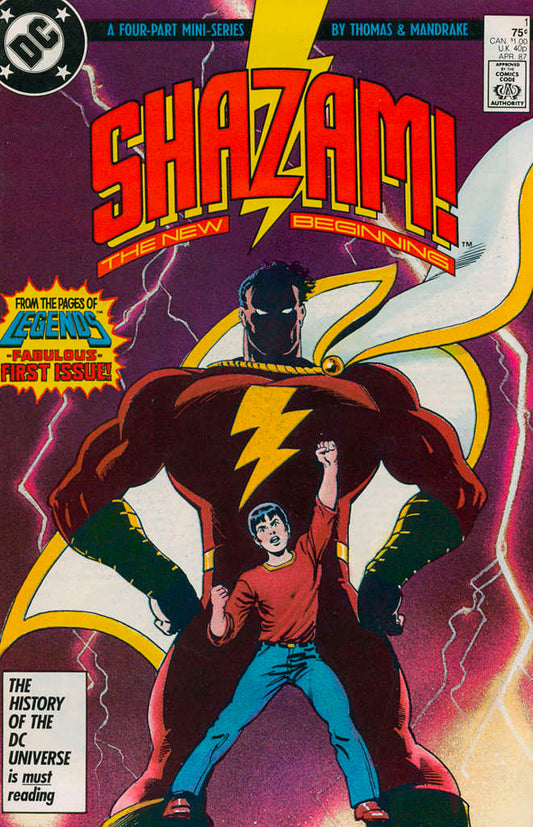 Shazam: The New Beginning (Full mini-series set) #1-4 (VF-NM), Comic Book, Back Issue, buy comic books online, online comic book store canada, sell comic books, online, comic websites, comic store,  vintige comic books, comic book store guelph, comic book store, comic book store near me, Long Box Silver's Comics 