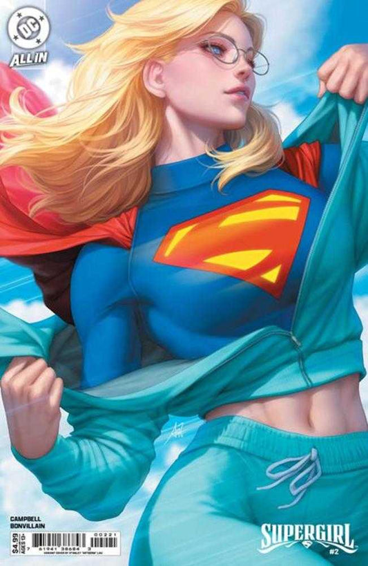 Supergirl #2 Cover B Stanley Artgerm Lau Card Stock Variant(VF/NM)