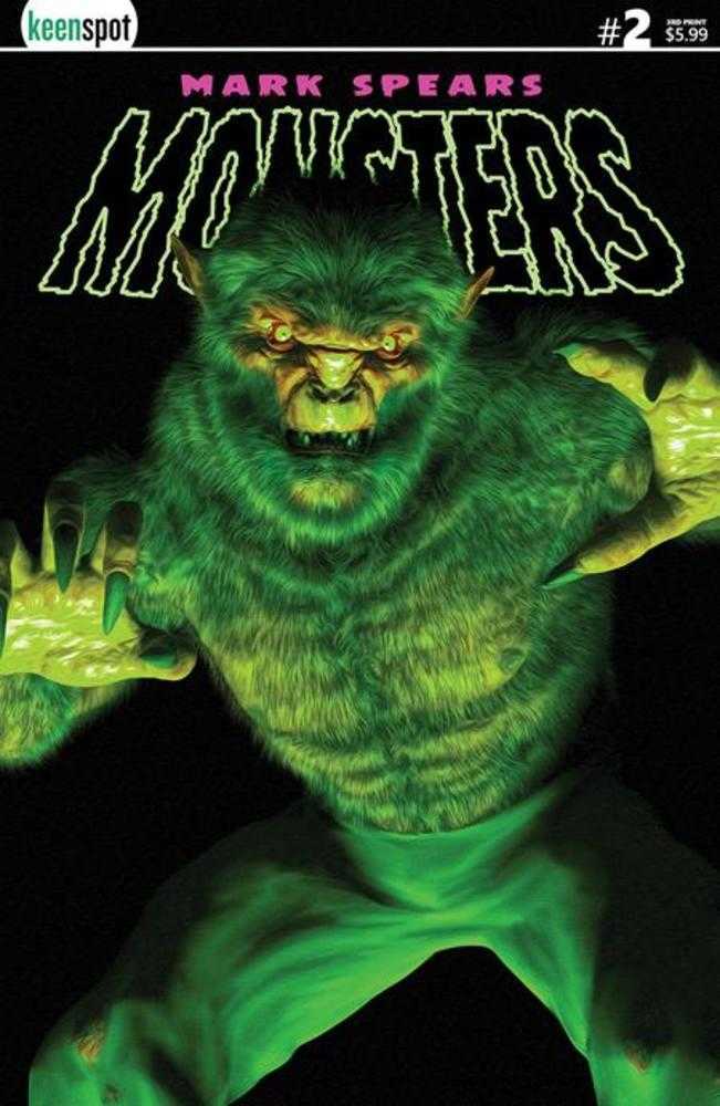 Mark Spears Monsters #2 3rd Print Cover A Mark Spears The Werewolf (VF/NM)