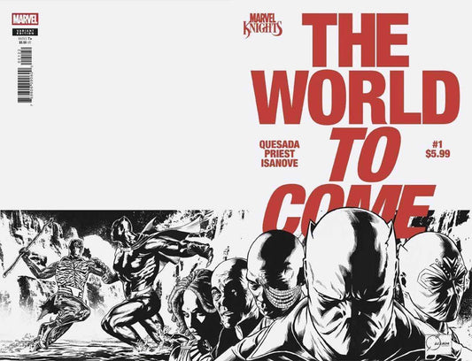 Marvel Knights: The World To Come #1 Surprise Black and White Joe Quesada and Christopher Priest One-Per Store Variant(VF/NM)