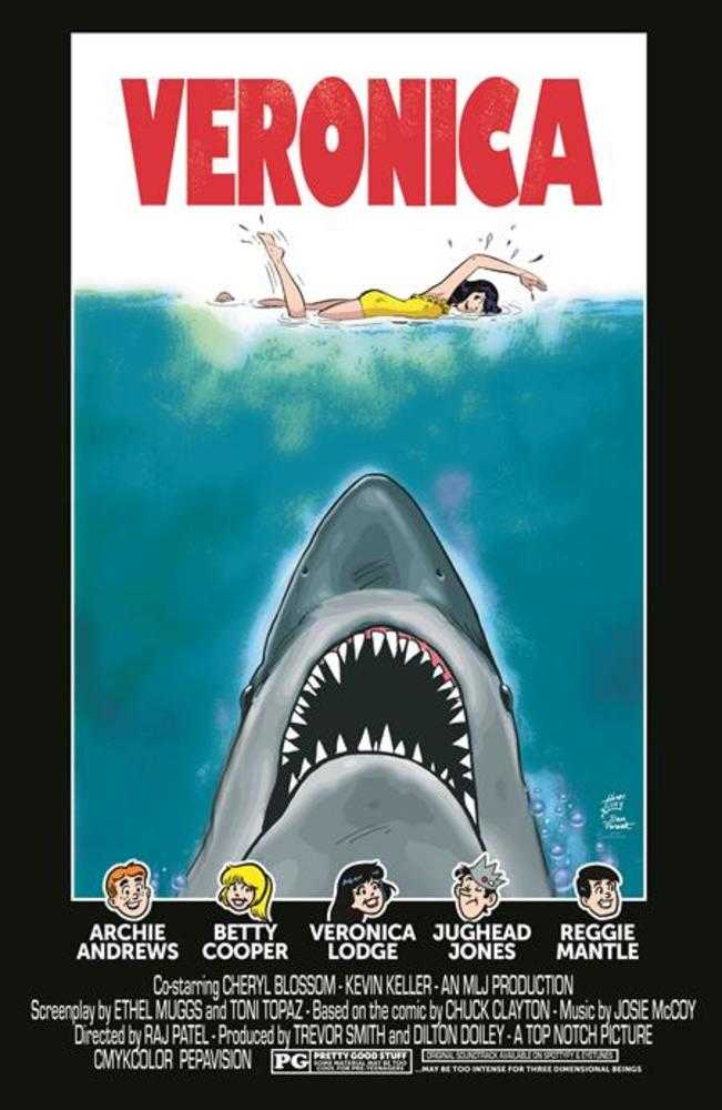 Archies TV Laugh Out #79 Facsimile Edition Cover C Dan Parent Rosario Tito Pena Veronica Movie Poster Foil Variant Limited To 1000 Copies (VF/NM)