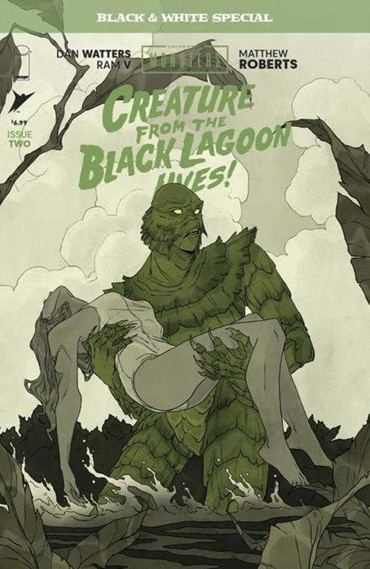 Universal Monsters Creature From The Black Lagoon Lives Black & White Special #2 (Of 2) Cover B Abigail Larson Variant (VF/NM)