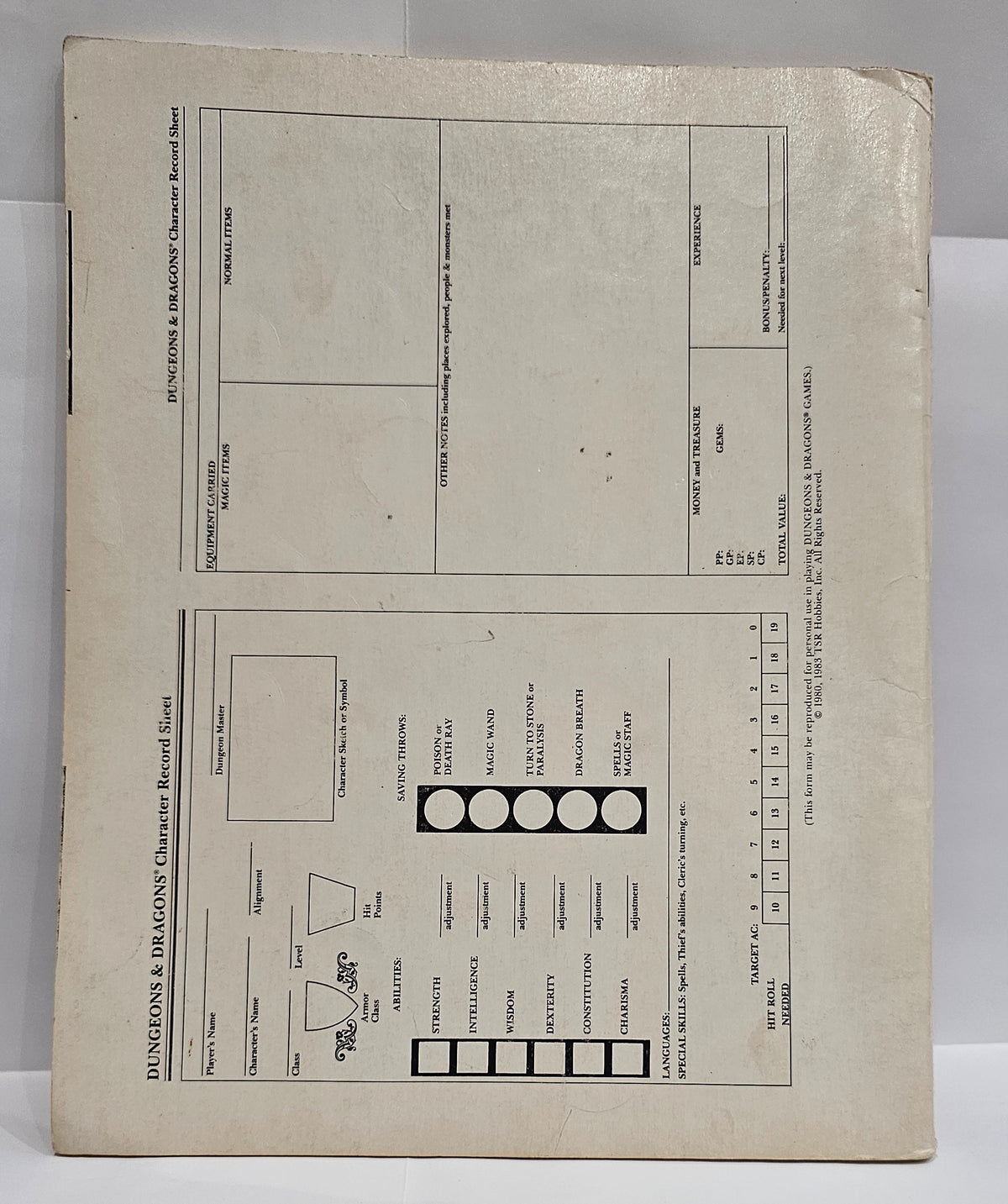 Dungeons & Dragons Players Manual