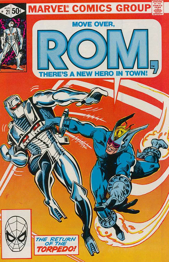 ROM #21, Marvel Comics, Comic Book, Back Issue, buy comics online, comic book store guelph, online comic book store, local comic shop, Long Box Silver's Comics