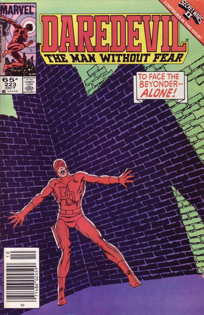 Daredevil #223, Comic Book, Back Issue, buy comics online, comic book store guelph, online comic book store, local comic shop, Long Box Silver's Comics