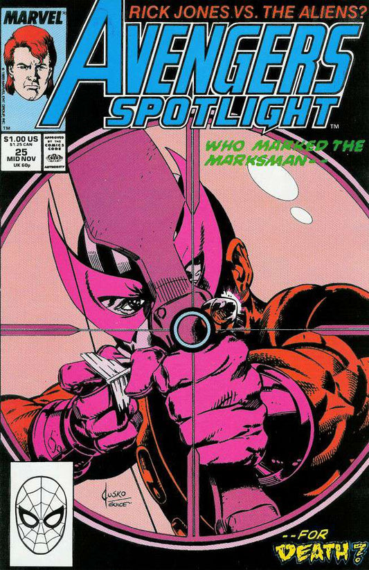 Avengers Spotlight(VF/NM) #25, Comic Book, Back Issue, buy comic books online, order comics online, marvel comics, sell comic books, online, comic websites, comic store,  vintige comic books, comic book store guelph, comic book store, comic book store near me, Long Box Silver's Comic Book Store