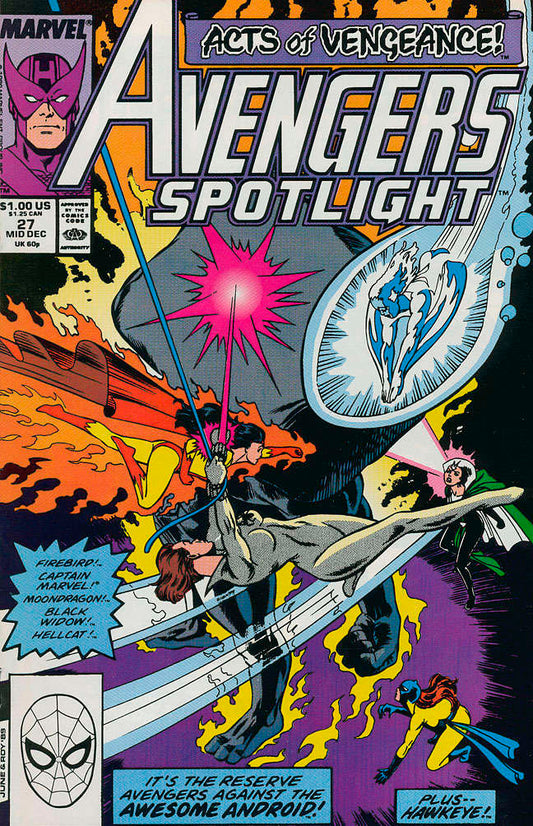 Avengers Spotlight(VF/NM) #27, Comic Book, Back Issue, buy comic books online, order comics online, marvel comics, sell comic books, online, comic websites, comic store,  vintige comic books, comic book store guelph, comic book store, comic book store near me, Long Box Silver's Comic Book Store