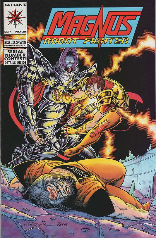 Magnus Robot Fighter (Valiant) #28, Comic Book, Back Issue, buy comic books online, order comics online, marvel comics, sell comic books, online, comic websites, comic store,  vintige comic books, comic book store guelph, comic book store, comic book store near me, Long Box Silver's Comic Book Store