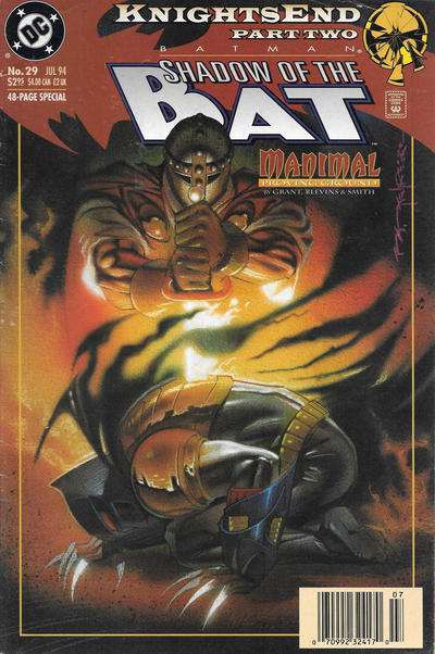 Batman: Shadow of the Bat (Newstand) #29/NS, Comic Book, Back Issue, buy comic books online, order comics online, marvel comics, sell comic books, online, comic websites, comic store,  vintige comic books, comic book store guelph, comic book store, comic book store near me, Long Box Silver's Comic Book Store