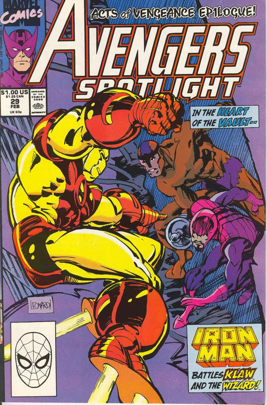 Avengers Spotlight(VF/NM) #29, Comic Book, Back Issue, buy comic books online, order comics online, marvel comics, sell comic books, online, comic websites, comic store,  vintige comic books, comic book store guelph, comic book store, comic book store near me, Long Box Silver's Comic Book Store