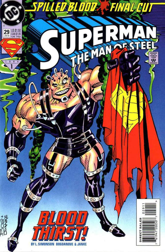 Superman: The Man of Steel #29 (VF-NM), Comic Book, Back Issue, buy comic books online, online comic book store canada, sell comic books, online, comic websites, comic store,  vintige comic books, comic book store guelph, comic book store, comic book store near me, Long Box Silver's Comics 