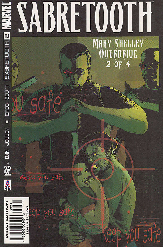 Sabretooth: Mary Shelley Overdrive (Full mini-series set #1-4) (VF-NM)