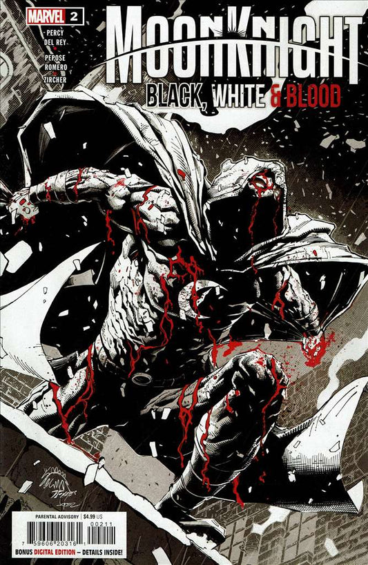 Moon Knight: Black, White, & Blood #2, Comic Book, Back Issue, buy comic books online, order comics online, marvel comics, sell comic books, online, comic websites, comic store,  vintige comic books, comic book store guelph, comic book store, comic book store near me, Long Box Silver's Comic Book Store