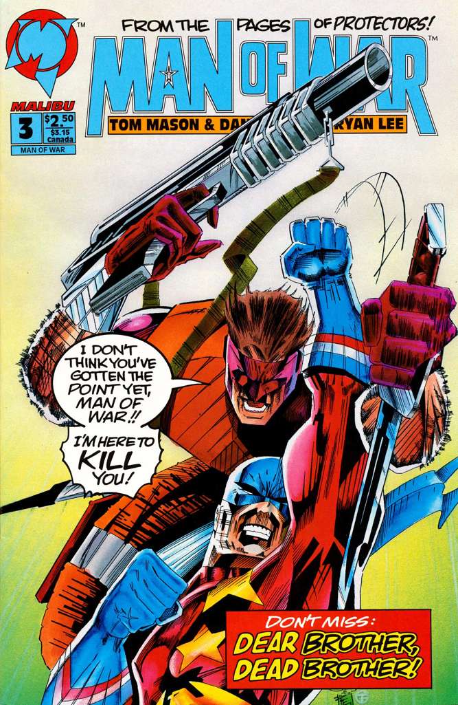 Man of War (Malibu) #3/DM (VF-NM), Comic Book, buy comic books online, online comic book store canada, sell comic books, online, comic websites, comic store,  vintige comic books, comic book store guelph, comic book store,  Long Box Silver's Comics 