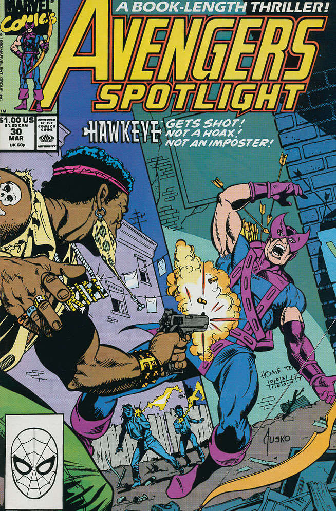 Avengers Spotlight(VF/NM) #30, Comic Book, Back Issue, buy comic books online, order comics online, marvel comics, sell comic books, online, comic websites, comic store,  vintige comic books, comic book store guelph, comic book store, comic book store near me, Long Box Silver's Comic Book Store