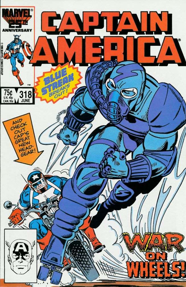 Captain America (1st Series) #318, Comic Book, Back Issue, buy comics online, comic book store guelph, online comic book store, local comic shop, Long Box Silver's Comics