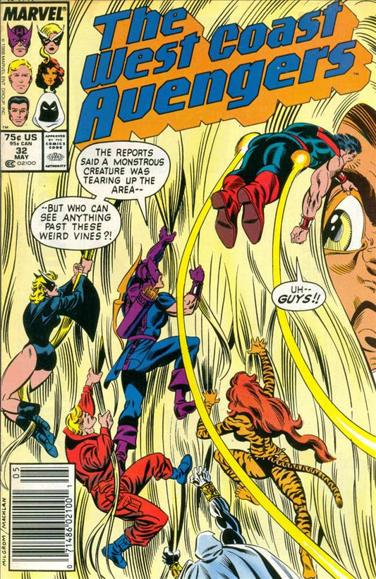 West Coast Avengers(VF-NM) #32/NS, Comic Book, Back Issue, buy comic books online, order comics online, marvel comics, sell comic books, online, comic websites, comic store,  vintige comic books, comic book store guelph, comic book store, comic book store near me, Long Box Silver's Comic Book Store