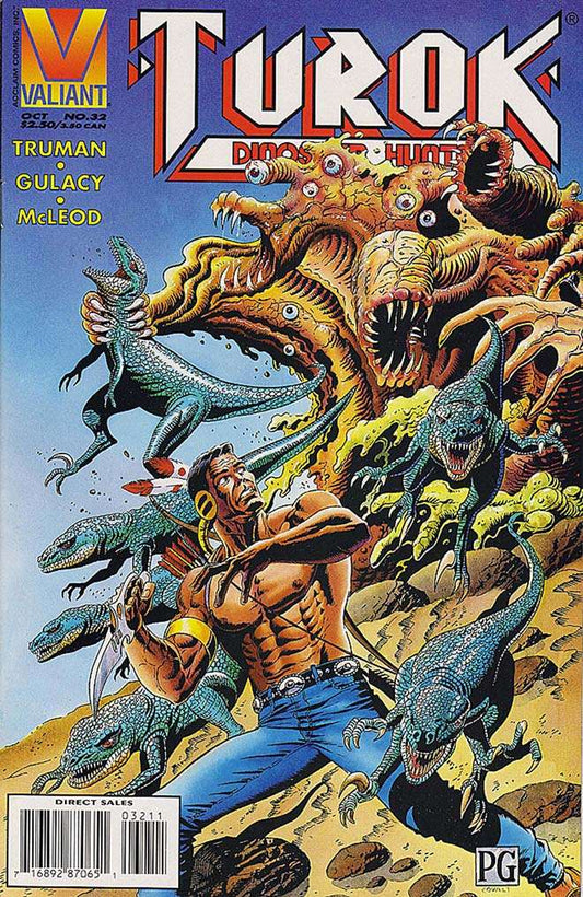 Turok, Dinosaur Hunter #32, Comic Book, Back Issue, buy comic books online, order comics online, marvel comics, sell comic books, online, comic websites, comic store,  vintige comic books, comic book store guelph, comic book store, comic book store near me, Long Box Silver's Comic Book Store