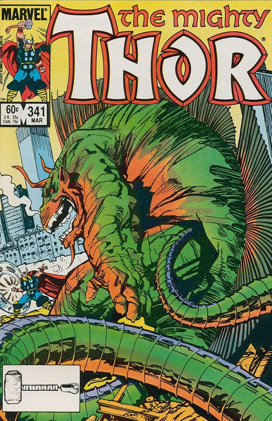 The Mighty Thor #341, Comic Book, Back Issue, buy comic books online, order comics online, marvel comics, sell comic books, online, comic websites, comic store,  vintige comic books, comic book store guelph, comic book store, comic book store near me, Long Box Silver's Comic Book Store
