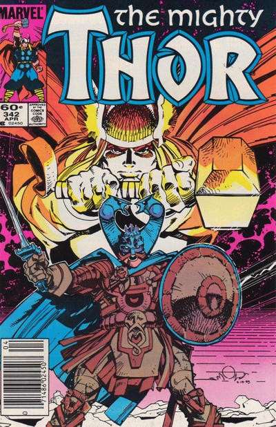 The Mighty Thor (Newsstand) #342/NS, Comic Book, Back Issue, buy comic books online, order comics online, marvel comics, sell comic books, online, comic websites, comic store,  vintige comic books, comic book store guelph, comic book store, comic book store near me, Long Box Silver's Comic Book Store