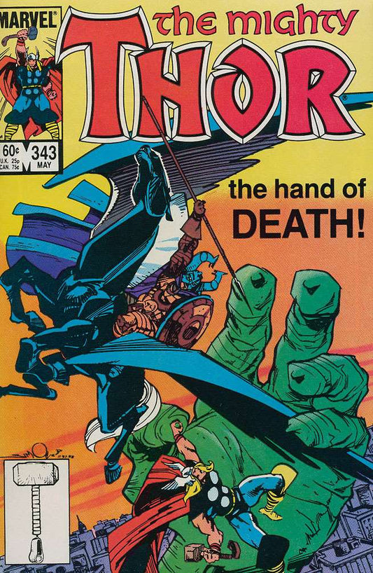 The Mighty Thor #343, Comic Book, Back Issue, buy comic books online, order comics online, marvel comics, sell comic books, online, comic websites, comic store,  vintige comic books, comic book store guelph, comic book store, comic book store near me, Long Box Silver's Comic Book Store
