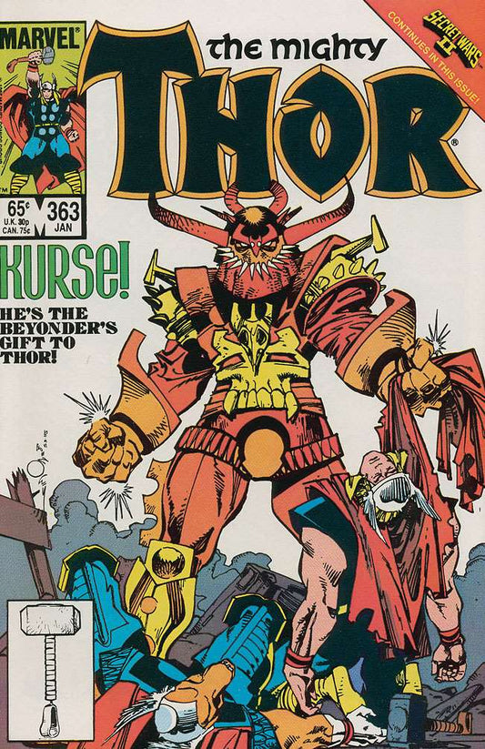The Mighty Thor #363, Comic Book, Back Issue, buy comic books online, order comics online, marvel comics, sell comic books, online, comic websites, comic store,  vintige comic books, comic book store guelph, comic book store, comic book store near me, Long Box Silver's Comic Book Store