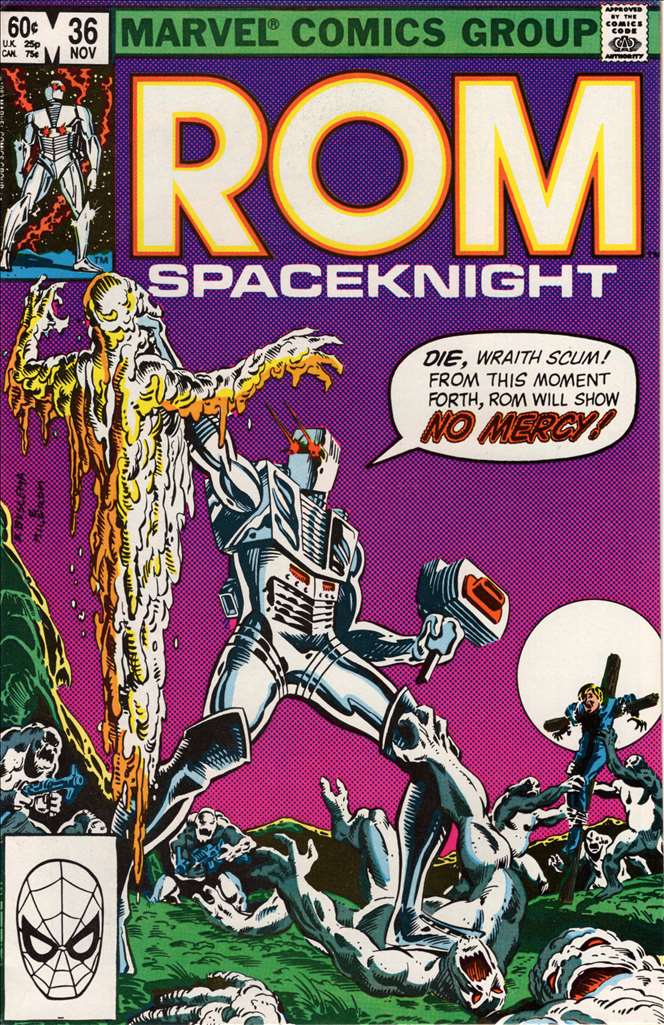 ROM #36, Marvel Comics, Comic Book, Back Issue, buy comics online, comic book store guelph, online comic book store, local comic shop, Long Box Silver's Comics