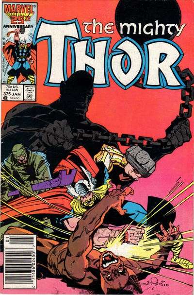 The Mighty Thor (Newsstand) #375/NS, Comic Book, Back Issue, buy comic books online, order comics online, marvel comics, sell comic books, online, comic websites, comic store,  vintige comic books, comic book store guelph, comic book store, comic book store near me, Long Box Silver's Comic Book Store